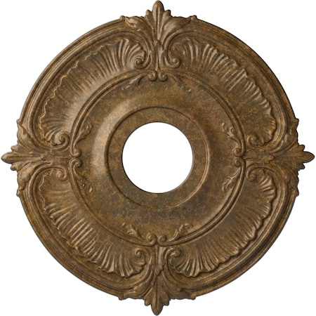 Attica Ceiling Medallion (Fits Canopies Up To 5), Hand-Painted Rubbed Bronze, 18OD X 4ID X 5/8P